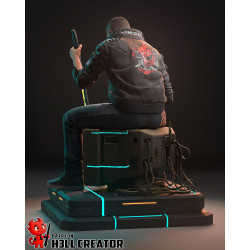 Figurine à peindre Male V – Cyberpunk 2077 | Modèle détaillé pour peinture personnalisée