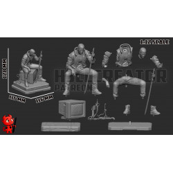 Figurine à peindre Male V – Cyberpunk 2077 | Modèle détaillé pour peinture personnalisée