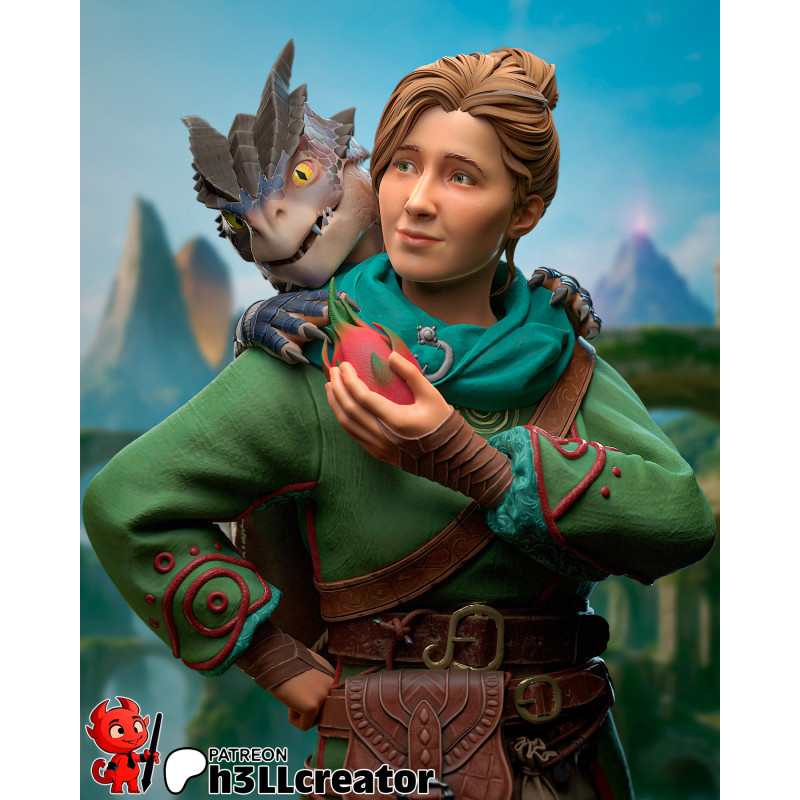 Figurine Zoe Split Fiction – Garage Kit en Résine à Assembler et Peindre | h3LLcreator