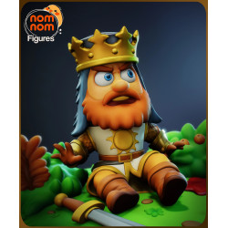 figurine Chibi Chevalier Noir et du roi Arthur  Monty Python and the Holy Grail