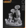 figurine Chibi Chevalier Noir et du roi Arthur  Monty Python and the Holy Grail