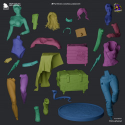 La figurine se compose de 27 pièces