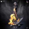 Figurine Ciri The Witcher 3 - Bulkamancer Sculpts - Vue d'ensemble avec effets magiques doré