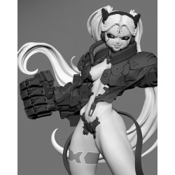 Figurine à peindre Rebecca Smasher - Thomas Klibavicius - Ca3D Studio