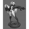 Armement futuriste, pose dynamique et finition haute définition - Rebecca redéfinit l'art de la figurine cyberpunk