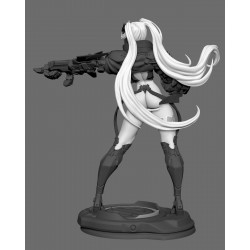 Figurine à peindre Rebecca Smasher - Thomas Klibavicius - Ca3D Studio