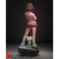 Figurine Momo Ayase en résine brute - Kit à peindre pour personnalisation