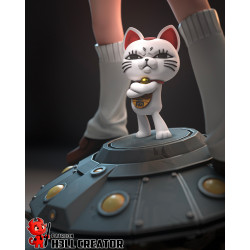 Figurine Momo Ayase Dandadan à peindre - echelle 1/12 - buste