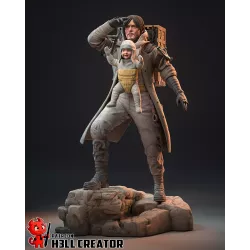 Figurine Sam Bridges - Death Stranding à l'échelle 1/12 (171mm) créée par H3LL Creator en impression 3D