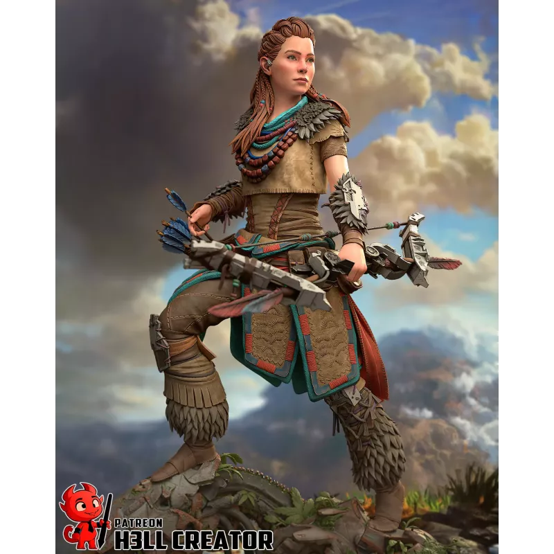 Aloy prête pour la chasse 🏹 #HorizonZeroDawn #Figurine