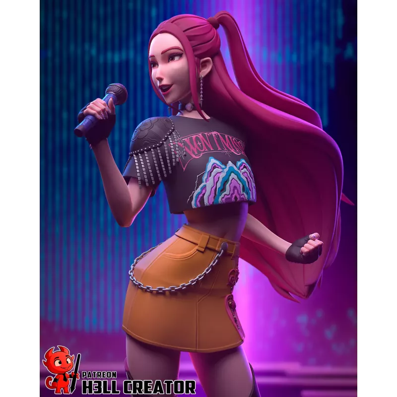 Figurine Mira - KPop Demon Hunters par H3ll Creator Figurine Mira - KPop Demon Hunters par H3ll Creator