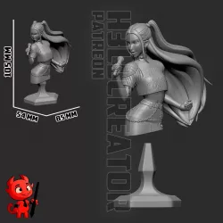 dimensions de la version buste