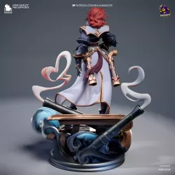 Sarah Fortune en action : cette figurine capture parfaitement l'essence de la marksman la plus redoutable de la Faille.