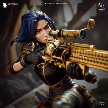 Figurine Caitlyn Kiramman (155mm) de la série Arcane.