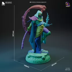 Figurine de Thanatos de 310 mm, issue du jeu Hades. Une toile vierge en résine haute définition prête pour votre talent