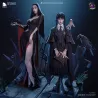Le duo iconique Morticia et Wednesday Addams réuni dans un diorama de collection exceptionnel à l'échelle 1/8.