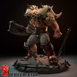 Garrosh Hurlenfer, dans une pose dynamique,