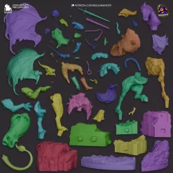 Comprend 60 pièces à assembler, offrant un haut niveau de détails et de textures :