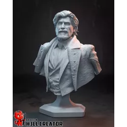 Buste Une présence qui dicte le rythme de l’aventure.