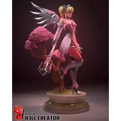 La pièce maîtresse de votre collection est arrivée. Ajoutez la figurine Ange Rose signée h3LL creator à votre univers Overwatch