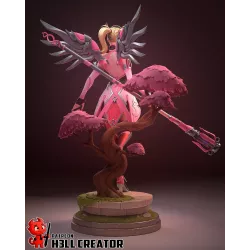 « Les héros ne meurent jamais. » Immortalisée dans une pose sereine et déterminée, Ange est prête à veiller sur votre collection