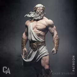 Une figurine aux détails saisissants, qui capture toute la prestance divine de Zeus du jeu Hades.