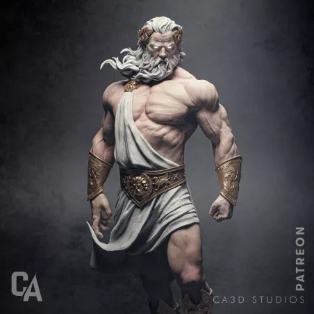 Une figurine aux détails saisissants, qui capture toute la prestance divine de Zeus du jeu Hades.