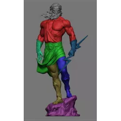 La statuette est constituée de 7 pièces à assembler et à peindre