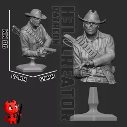 Hancock le Goule Cowboy | Figurine Résine à Peindre - Fallout