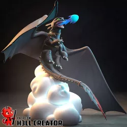 Figurine Krokmou le Dragon à Peindre | Collection Dragons