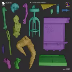 Le kit de cette figurine est composée de 16 pièces