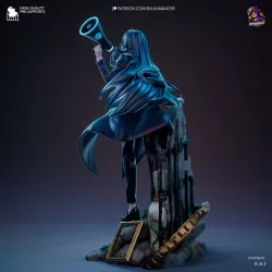 chaque élément de la figurine Chandon, du manteau flottant aux mèches de cheveux, est sculpté pour un montage précis.