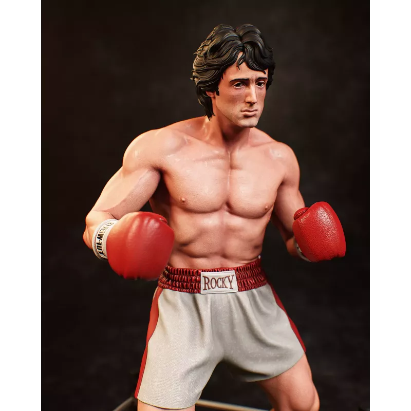 gurine Rocky Balboa à peindre, échelle 1/9, inspirée du boxeur légendaire de la saga Rocky.