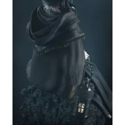 Chaque pli du costume victorien gothique est sculpté avec une précision remarquable.