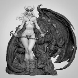 The Demon Queen – Figurine fantasy épique à peindre