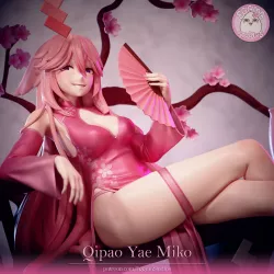 Qipao Yae Miko  - Genshin Impact - figurine à peindre de jeu video