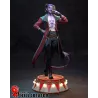 Figurine Mollymauk Tealeaf Critical Role par Hell Creator - Tieffelin Blood Hunter avec socle cirque illuminé
