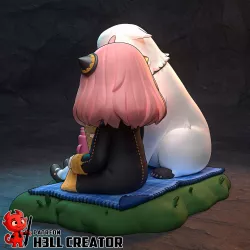 Anya - Figurine Chibi Pique-nique avec Ours Polaire