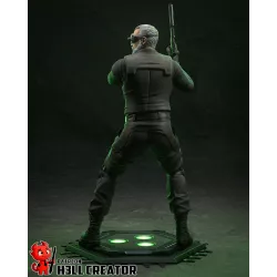 vue de dosn  Sam Fisher, le légendaire agent de l'unité Échelon 3