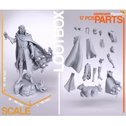 la figururine est composée de 17 pièces à assembler