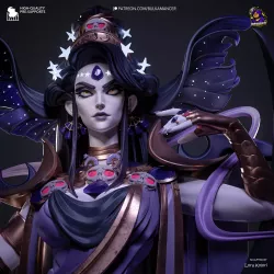 Un visage d'une grande finesse.