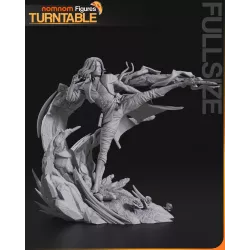 Présentation de Lune sur socle ouvragé