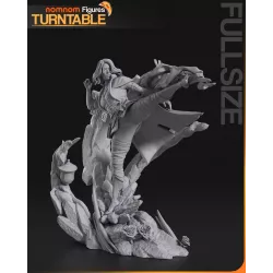 Présentation de Lune sur socle ouvragé