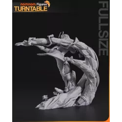 Présentation de Lune sur socle ouvragé détail