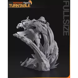 Présentation de Lune sur socle ouvragé arrière