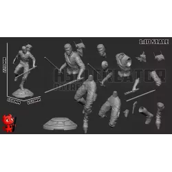 Figurine Cal Kestis & BD-1 à peindre | Star Wars Jedi | figurinesapeindre.fr