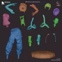 Le kit se compose d'une quinzaine de pièces