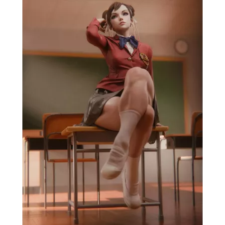 Kit Résine Chun-Li Écolière (Street Fighter) | Figurine à Peindre CA3D