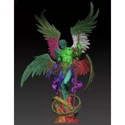 Statuette Cherubin - Ange Guerrier de Collection | Figurine Fantasy à Peindre