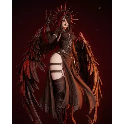 Vvision de puissance et de corruption. la Pécheresse, se dresse dans toute sa splendeur déchue